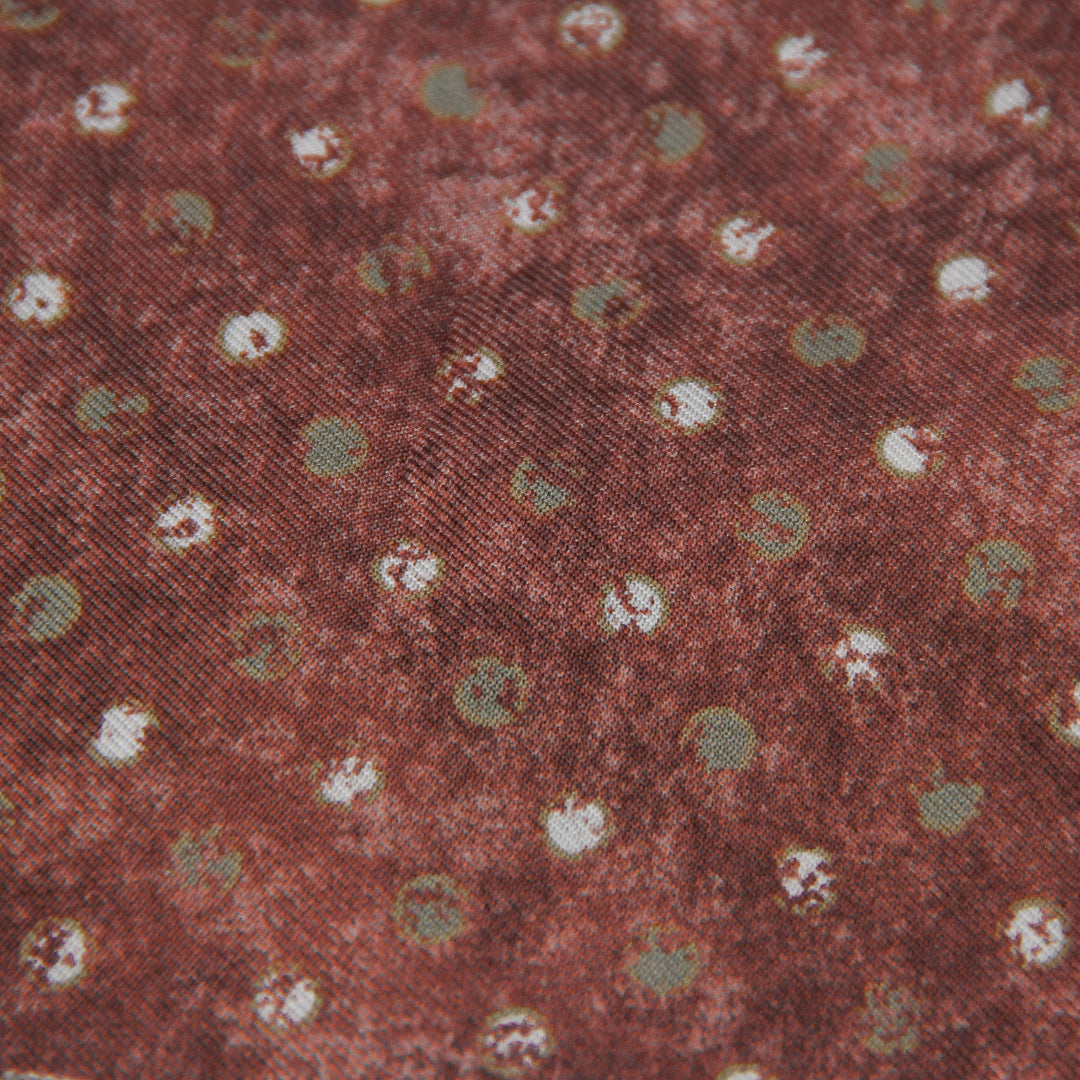 Copper Polka Dot Reversible Cotton-Silk Hankie - Paolo Albizzati - Boutique Jacques Last Call