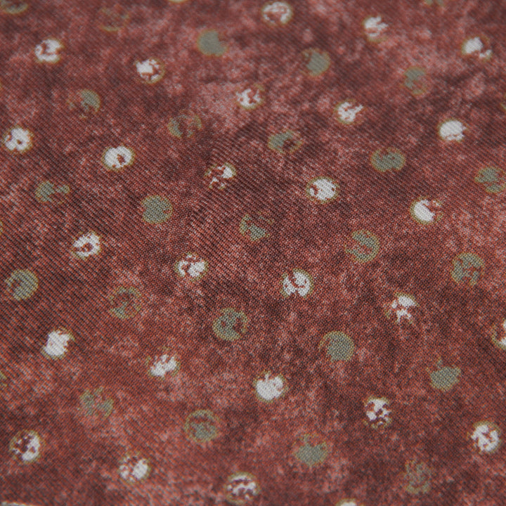 Copper Polka Dot Reversible Cotton-Silk Hankie - Paolo Albizzati - Boutique Jacques Last Call
