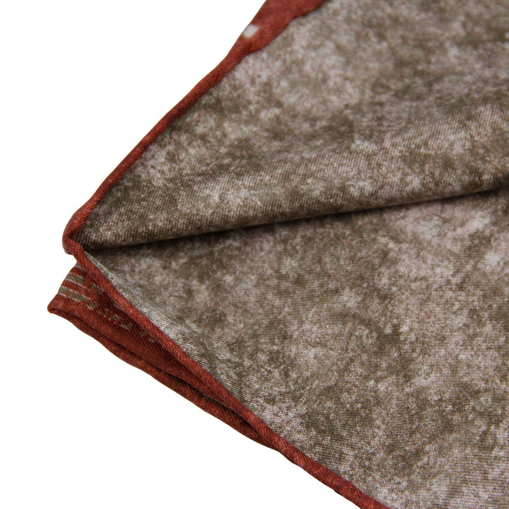 Copper Polka Dot Reversible Cotton-Silk Hankie - Paolo Albizzati - Boutique Jacques Last Call