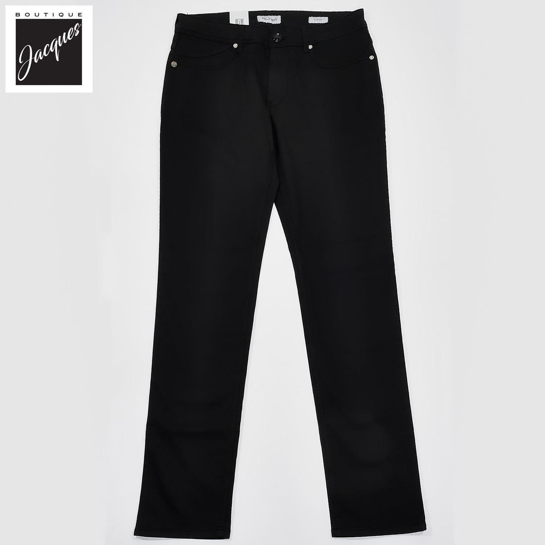 Black Cotton-Lyocell Twill 5-Pocket Pants - Re-Hash