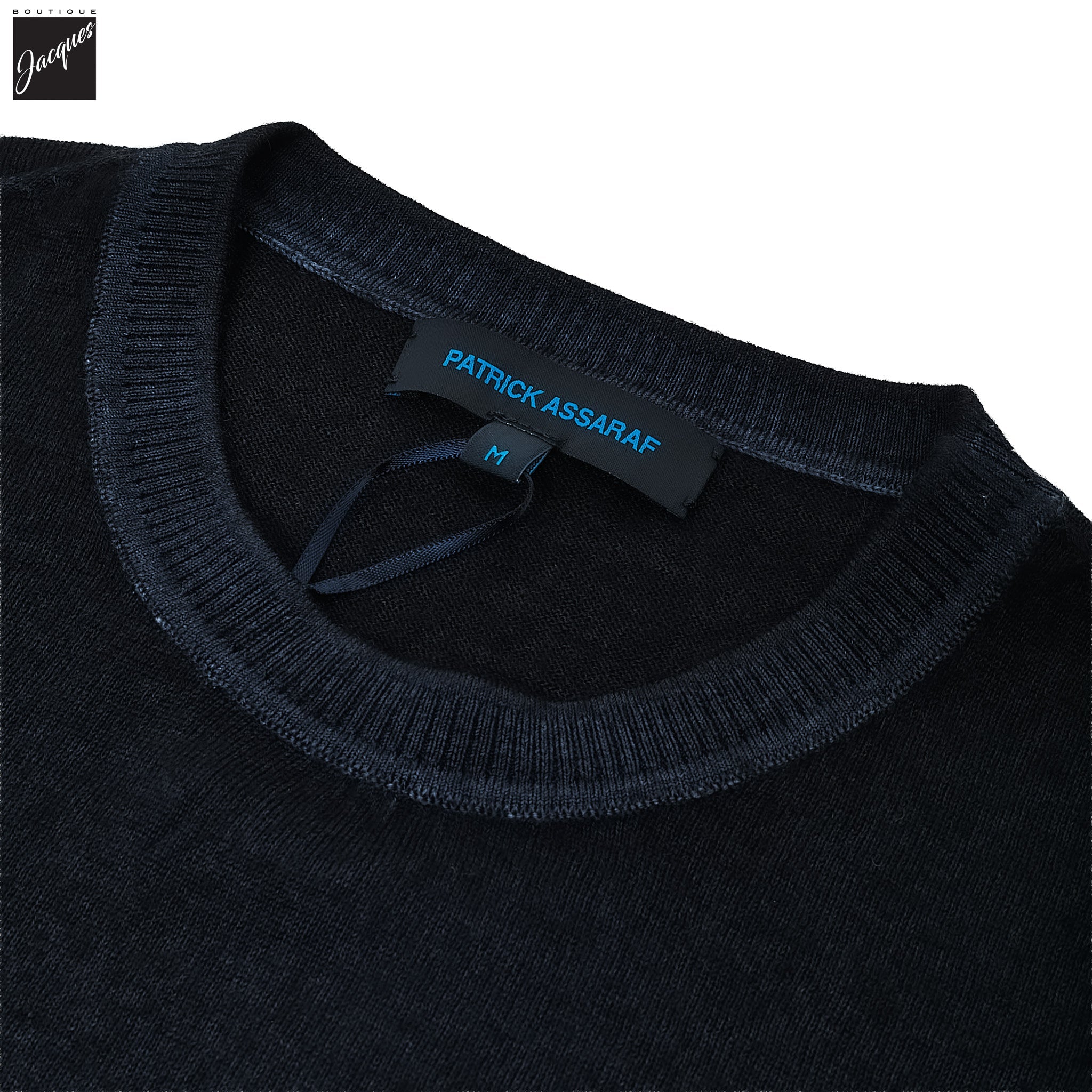 Mammoth Blue Vintage Wash Extra-Fine Merino Sweater - Patrick Assaraf