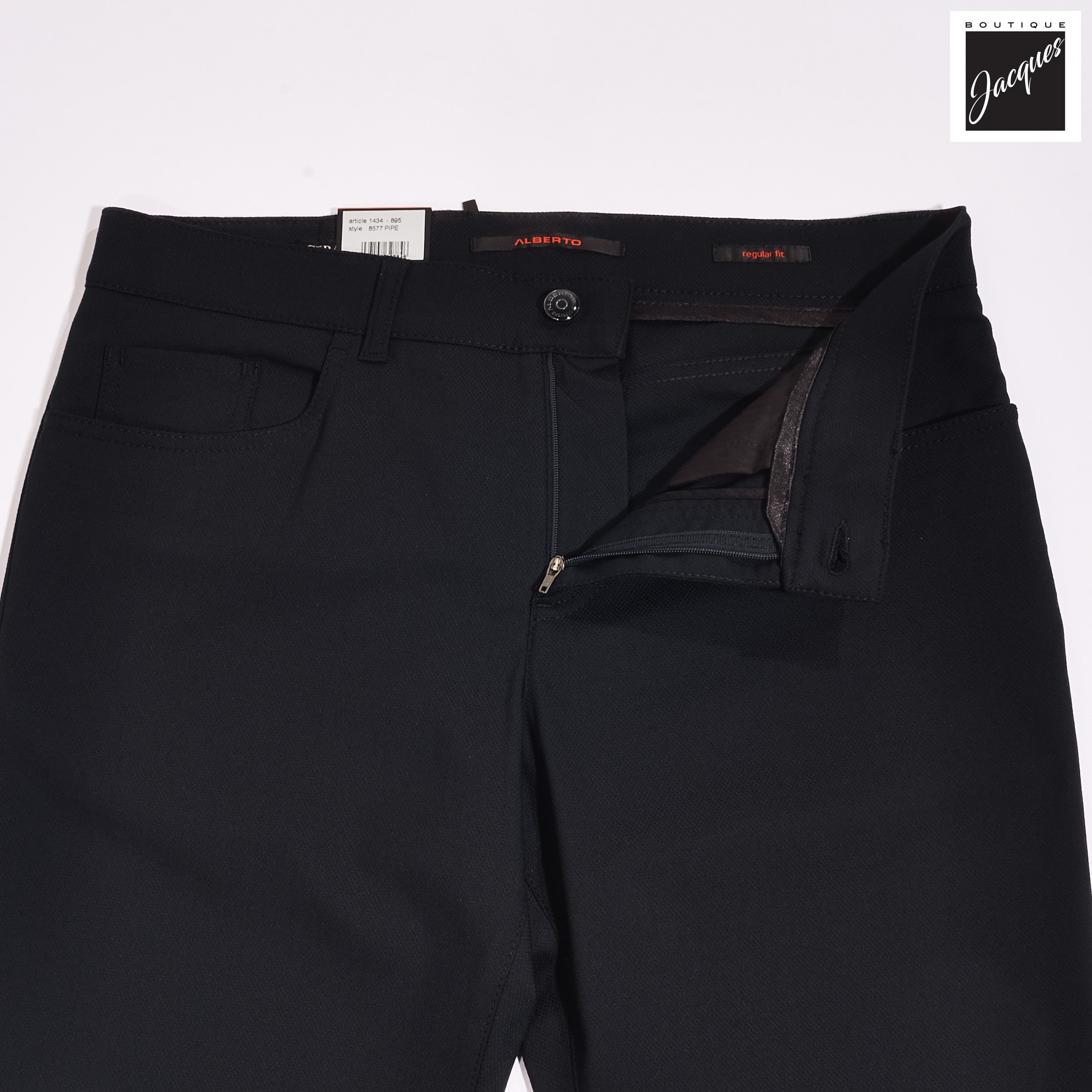 Blue Structure Ceramica Pipe Five Pocket Pants - ALBERTO