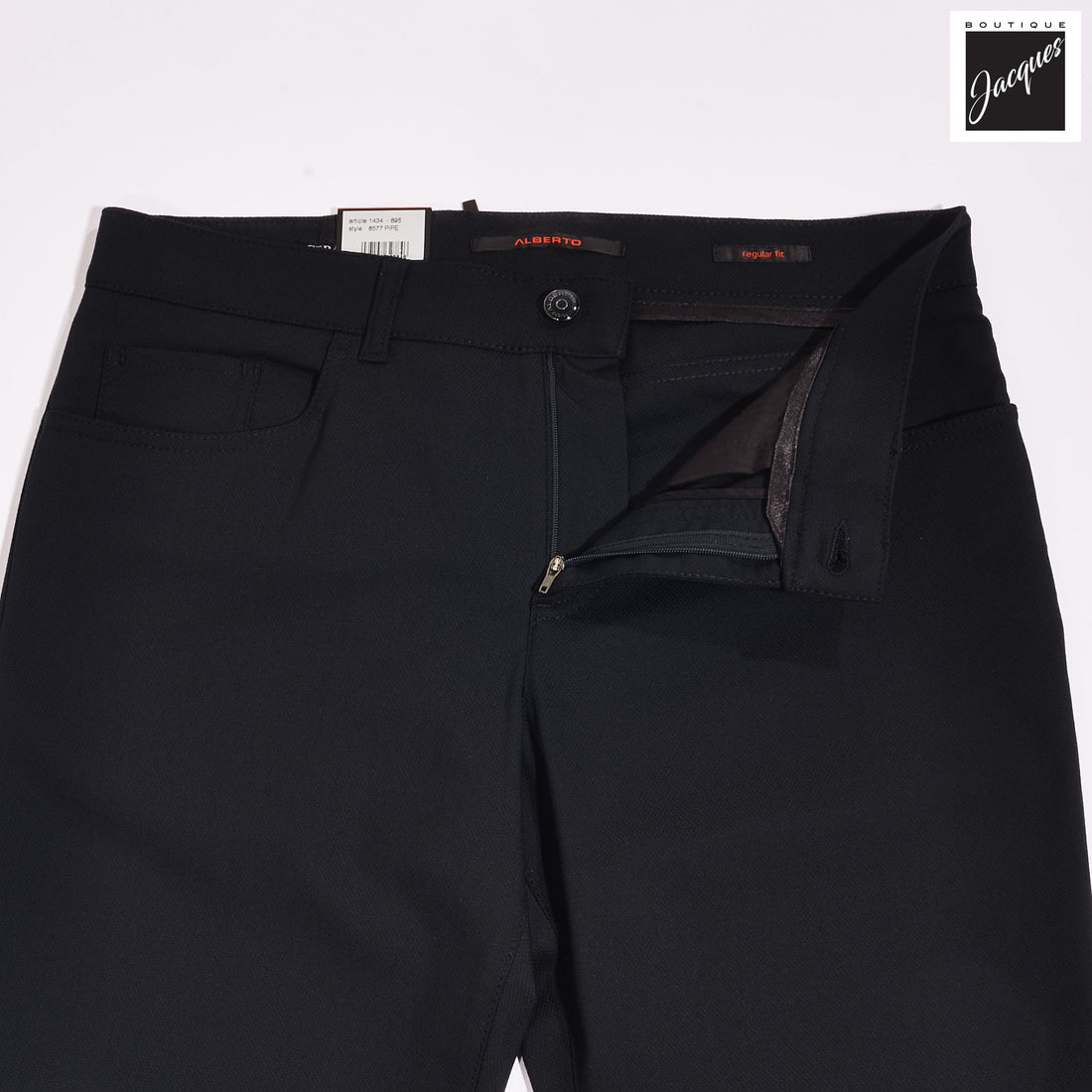 Blue Structure Ceramica Pipe Five Pocket Pants - ALBERTO