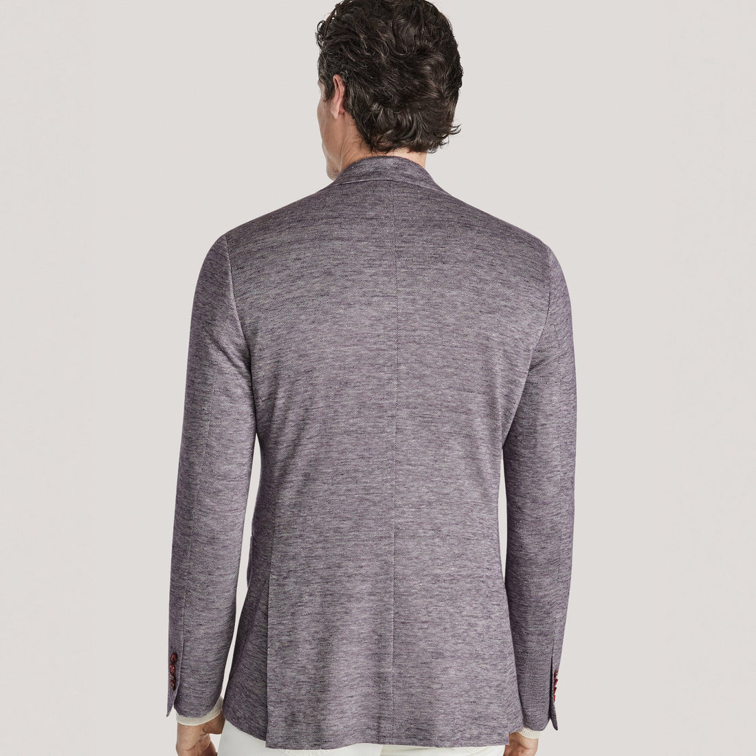 Lavender Linen/Wool/Silk Hartford Contemporary Fit Sport Jacket - Jack Victor