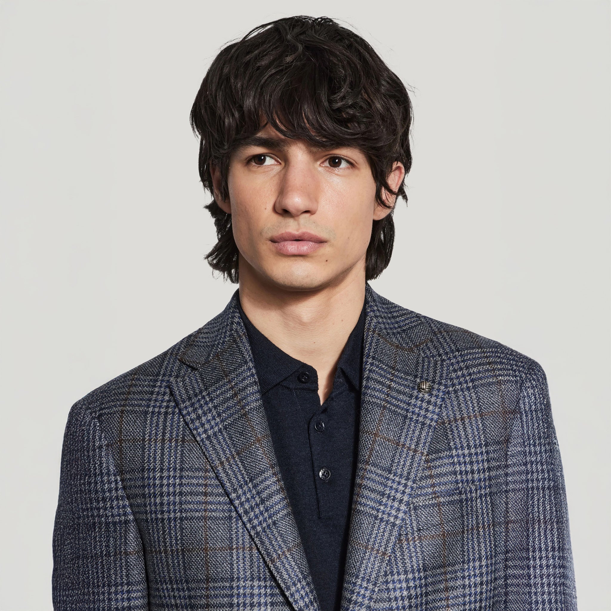 Blue Wool-Silk McAllen Contemporary Fit Sport Jacket - Jack Victor