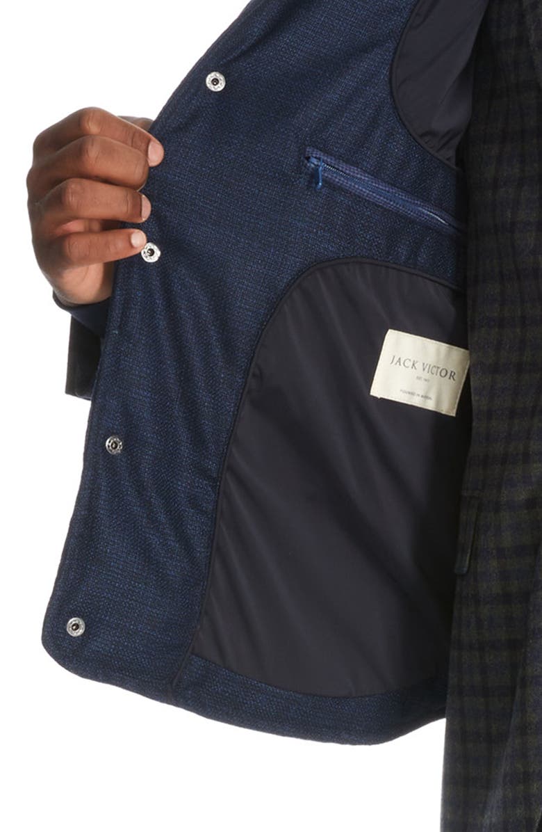 Blue Barker Vitale Barberis Vest with Hood - Jack Victor - Boutique Jacques Last Call