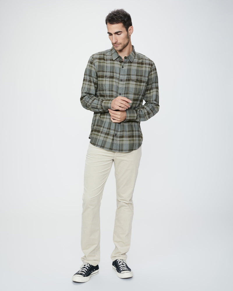 Ivory Cream Corduroy – Lennox Slim Fit Jeans - PAIGE - Boutique Jacques Last Call