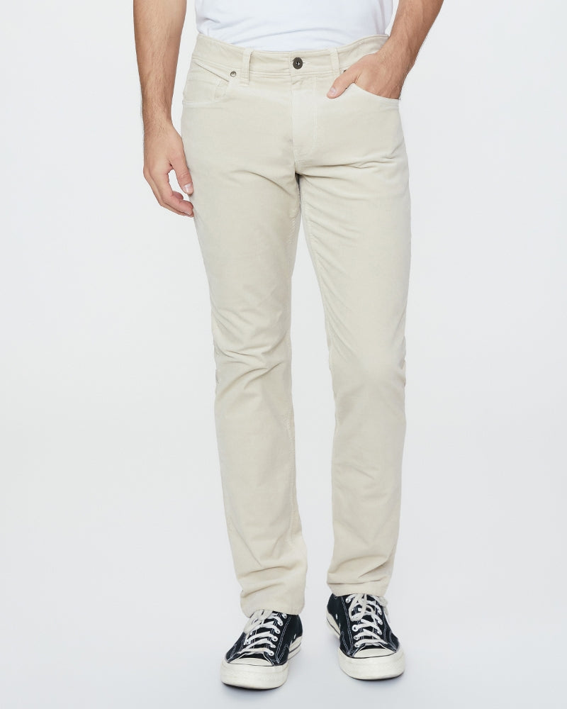 Ivory Cream Corduroy – Lennox Slim Fit Jeans - PAIGE - Boutique Jacques Last Call