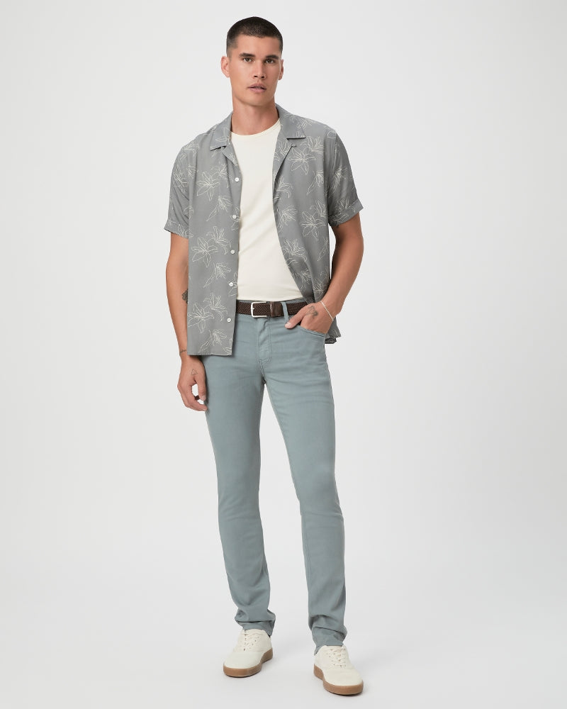 Lennox - Evening Hills Green - Slim Fit Five Pocket Jean - PAIGE - Boutique Jacques Last Call