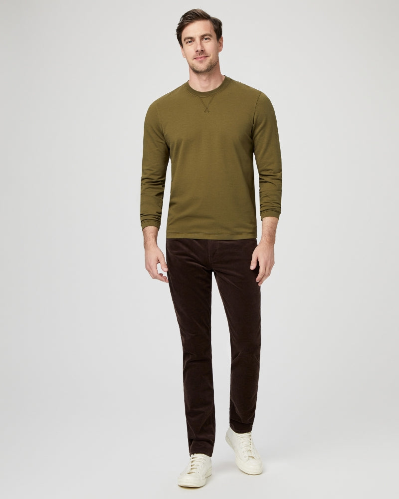 Deep Woods Brown Corduroy – Lennox Slim Fit Jeans - PAIGE - Boutique Jacques Last Call