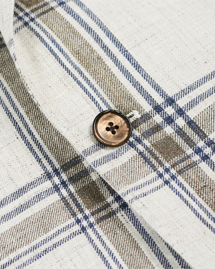 Linen Unconstructed Contemporary Fit Sport Coat