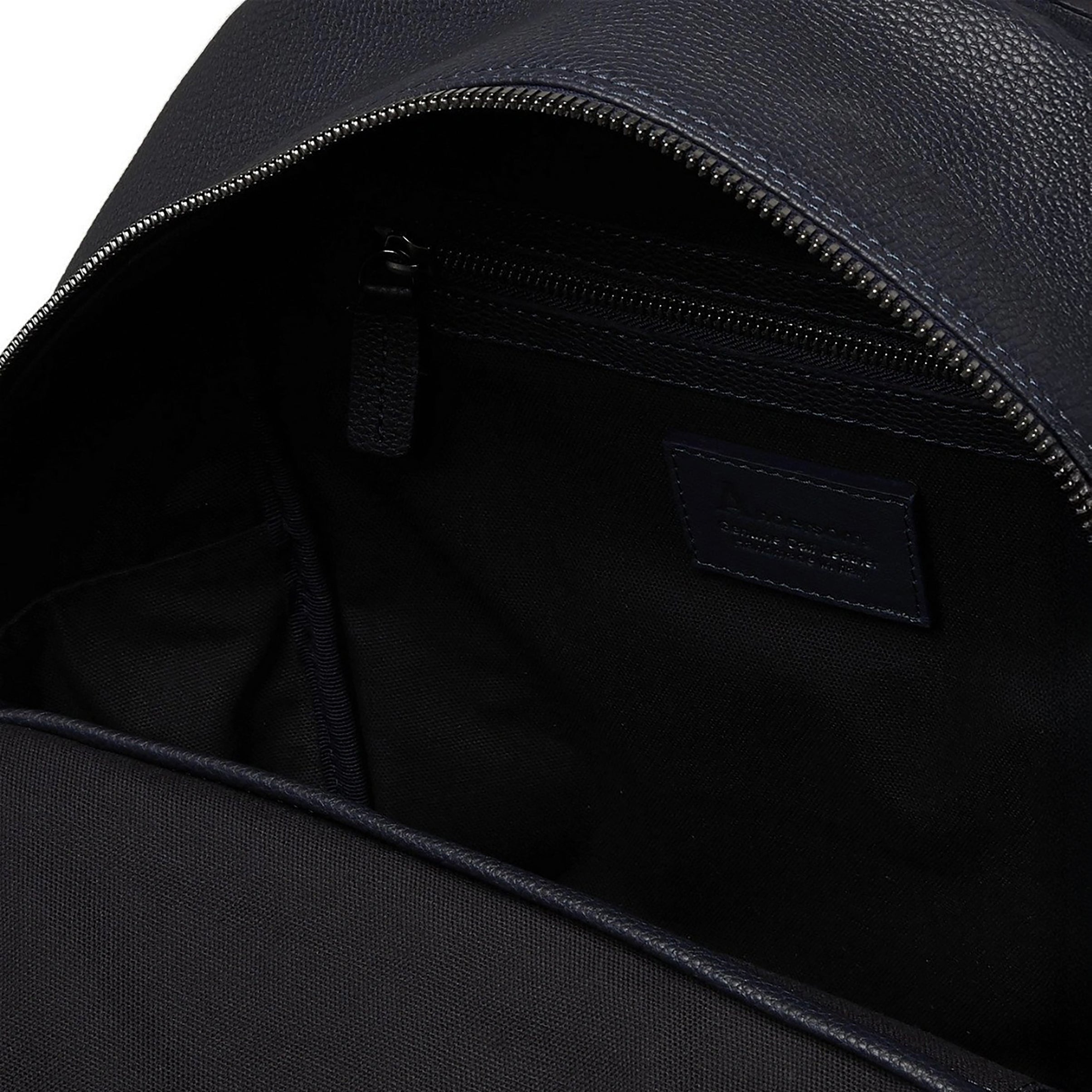 Navy Calf-Leather & Nubuck Business-Casual Backpack - Anderson's