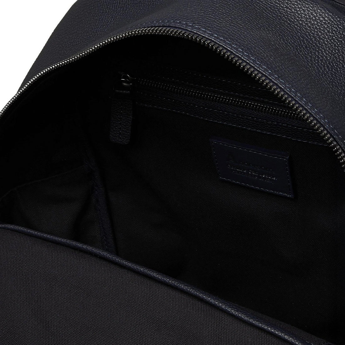 Navy Calf-Leather & Nubuck Business-Casual Backpack - Anderson's