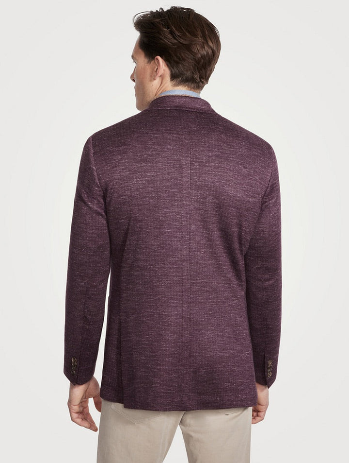 Cranberry Comfortwear Knit Hartford Contemporary Fit Unconstructed Sport Coat - Jack Victor