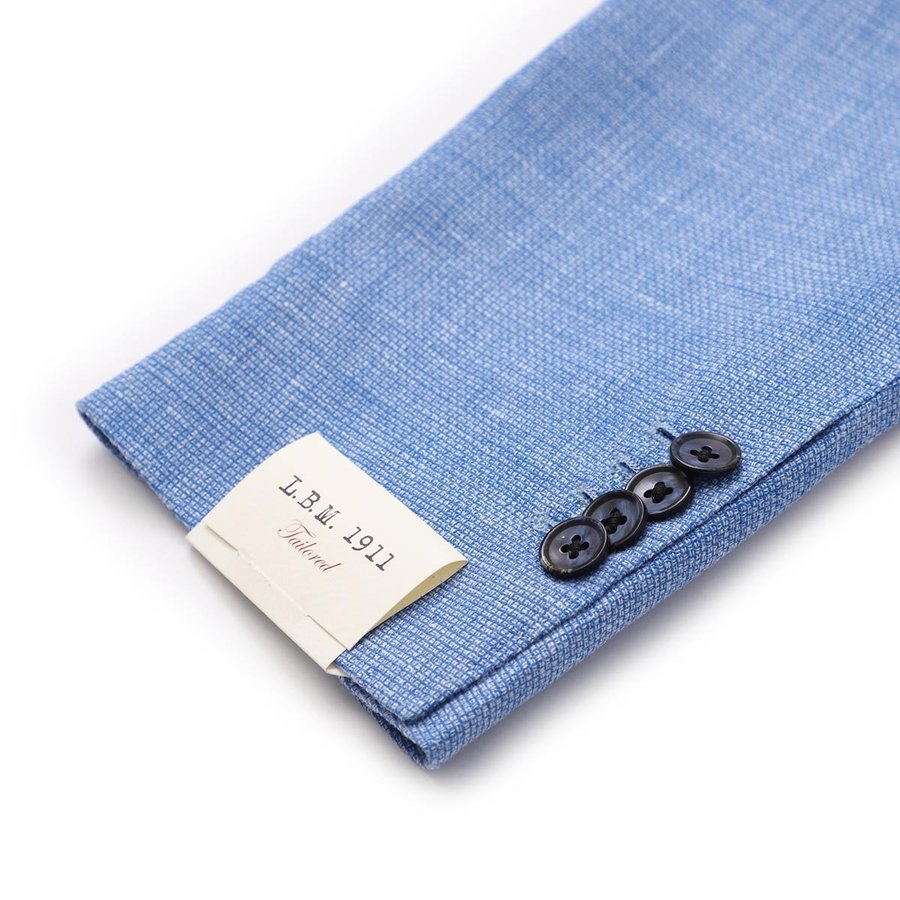 Blue Mélange Wool Blend Sport Coat Contemporary Fit - L.B.M 1911 - Boutique Jacques Last Call