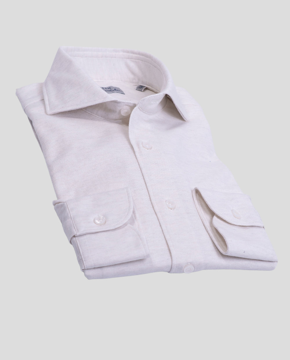 Lavender Cotton Jersey Stretch Casual Shirt - Orian - Boutique Jacques Last Call