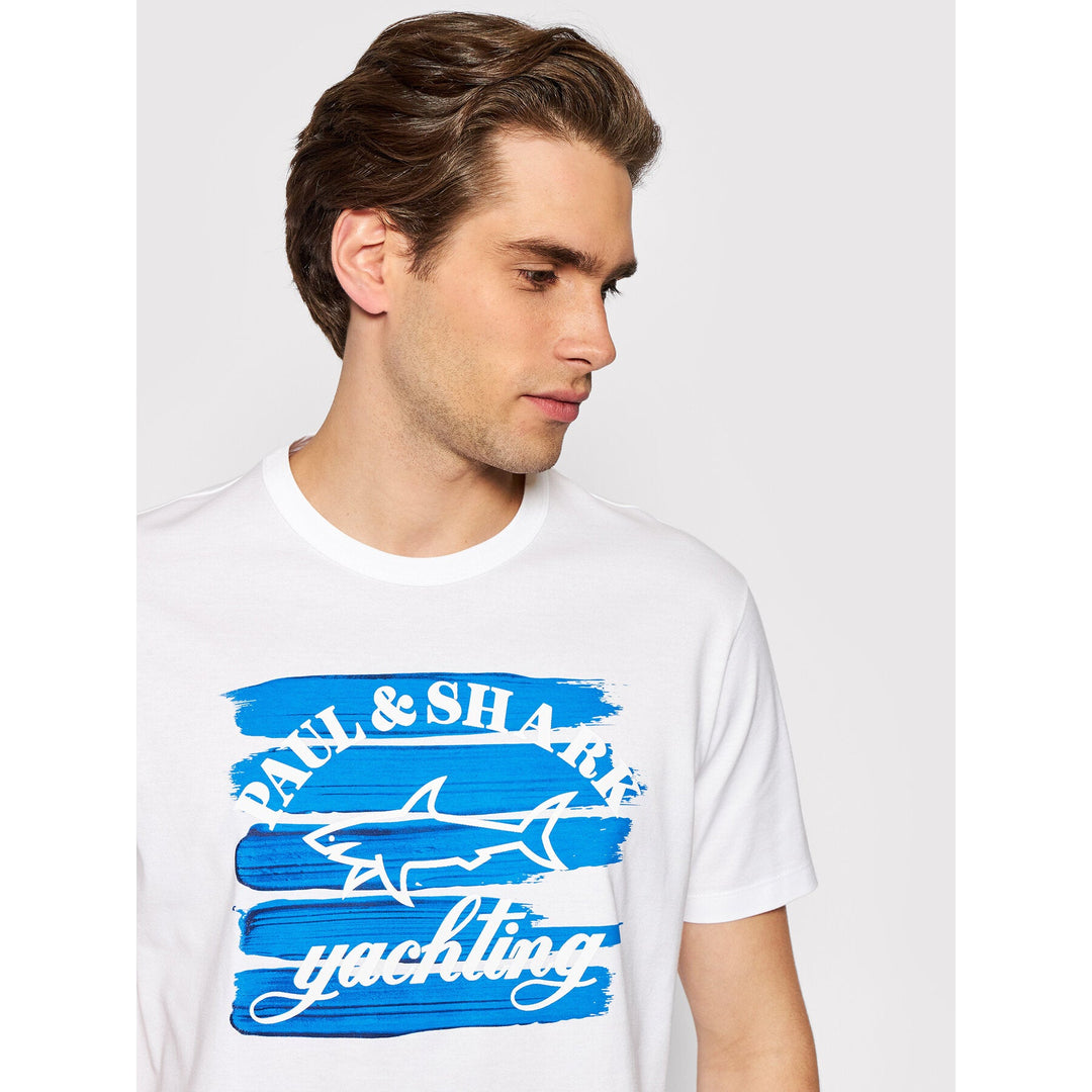 White Paul & Shark Pima Cotton Crew Neck T-Shirt - Boutique Jacques Last Call