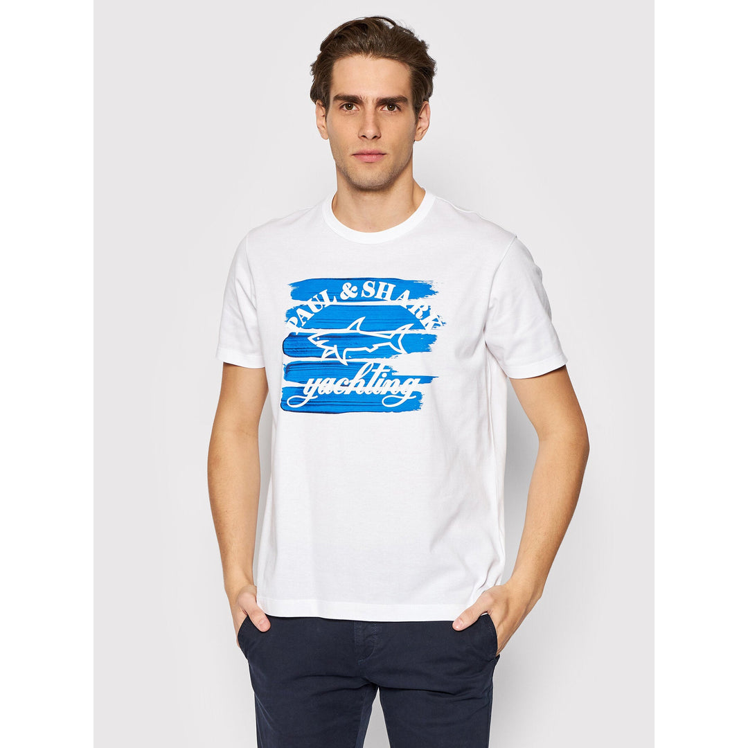 White Paul & Shark Pima Cotton Crew Neck T-Shirt - Boutique Jacques Last Call