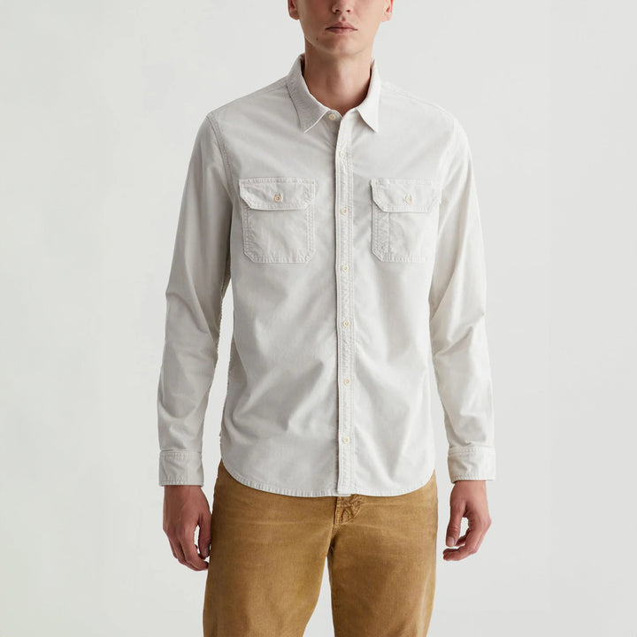 Aiden Pebble Creek Velvet Stretch Corduroy Overshirt - AG - Boutique Jacques Last Call