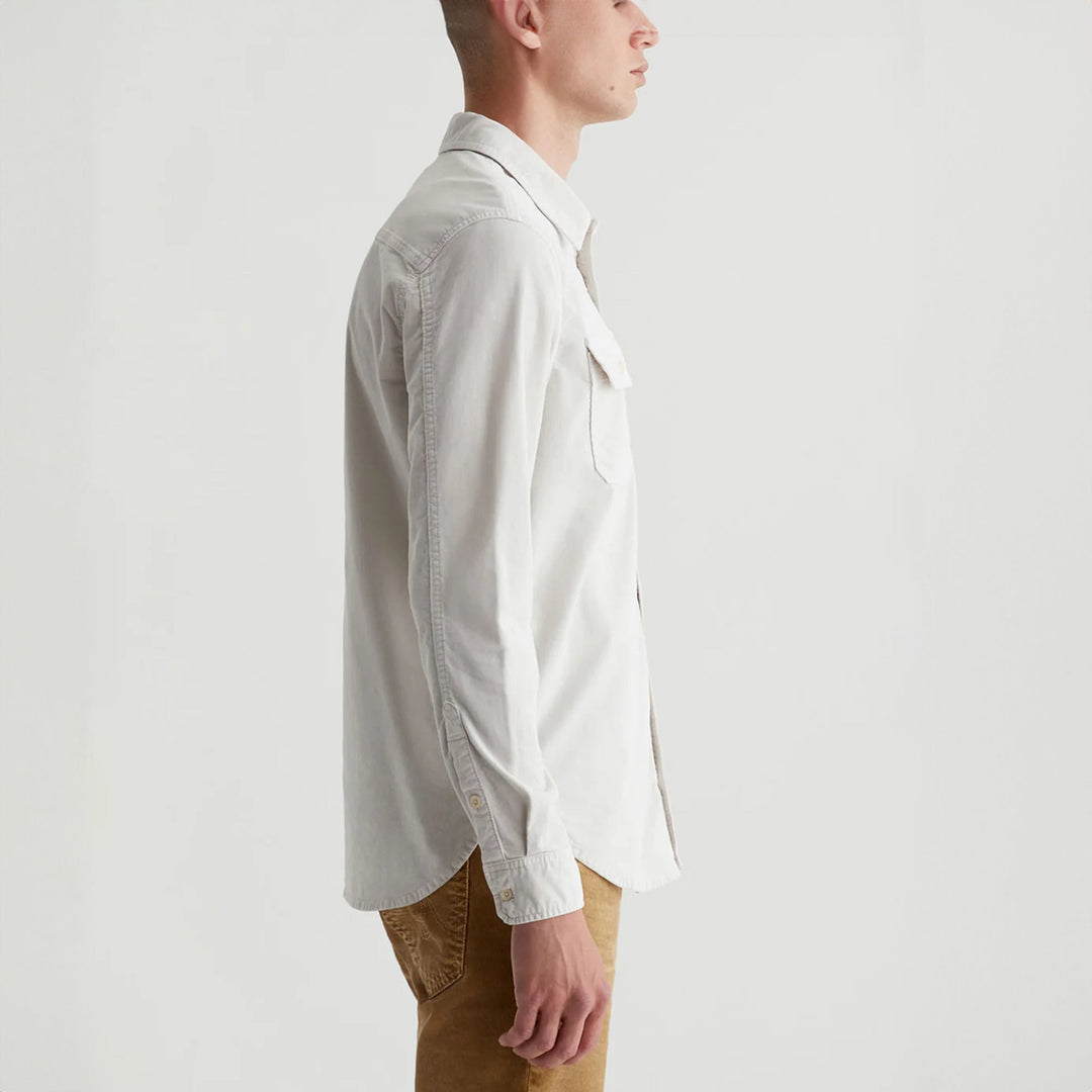 Aiden Pebble Creek Velvet Stretch Corduroy Overshirt - AG - Boutique Jacques Last Call