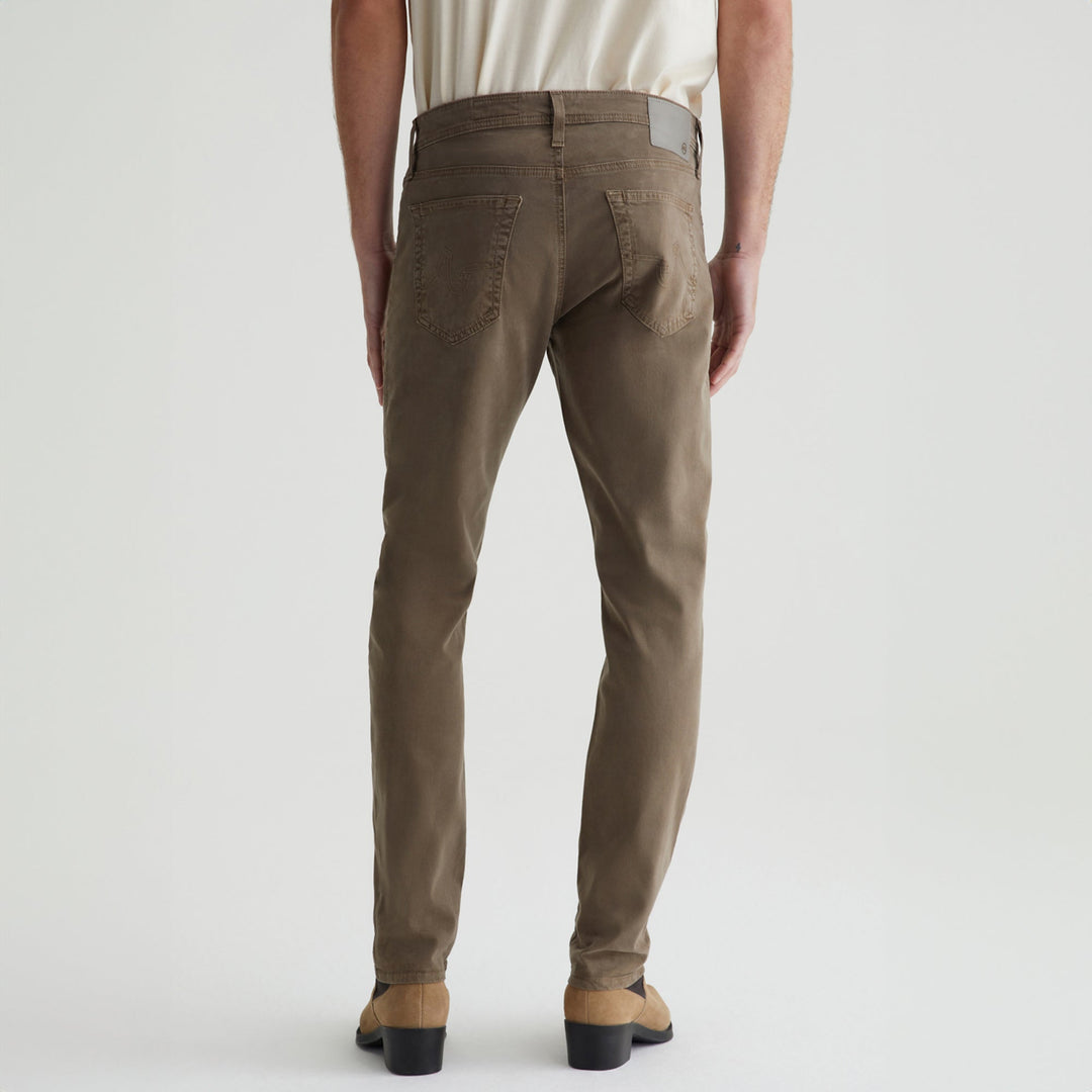 Sulfur Faded Ashwood (Tan) Modern Slim Tellis Sueded Pants - AG